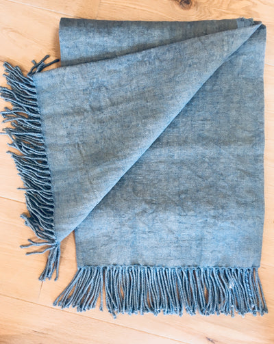 Vintage Stonewashed Linen Throw